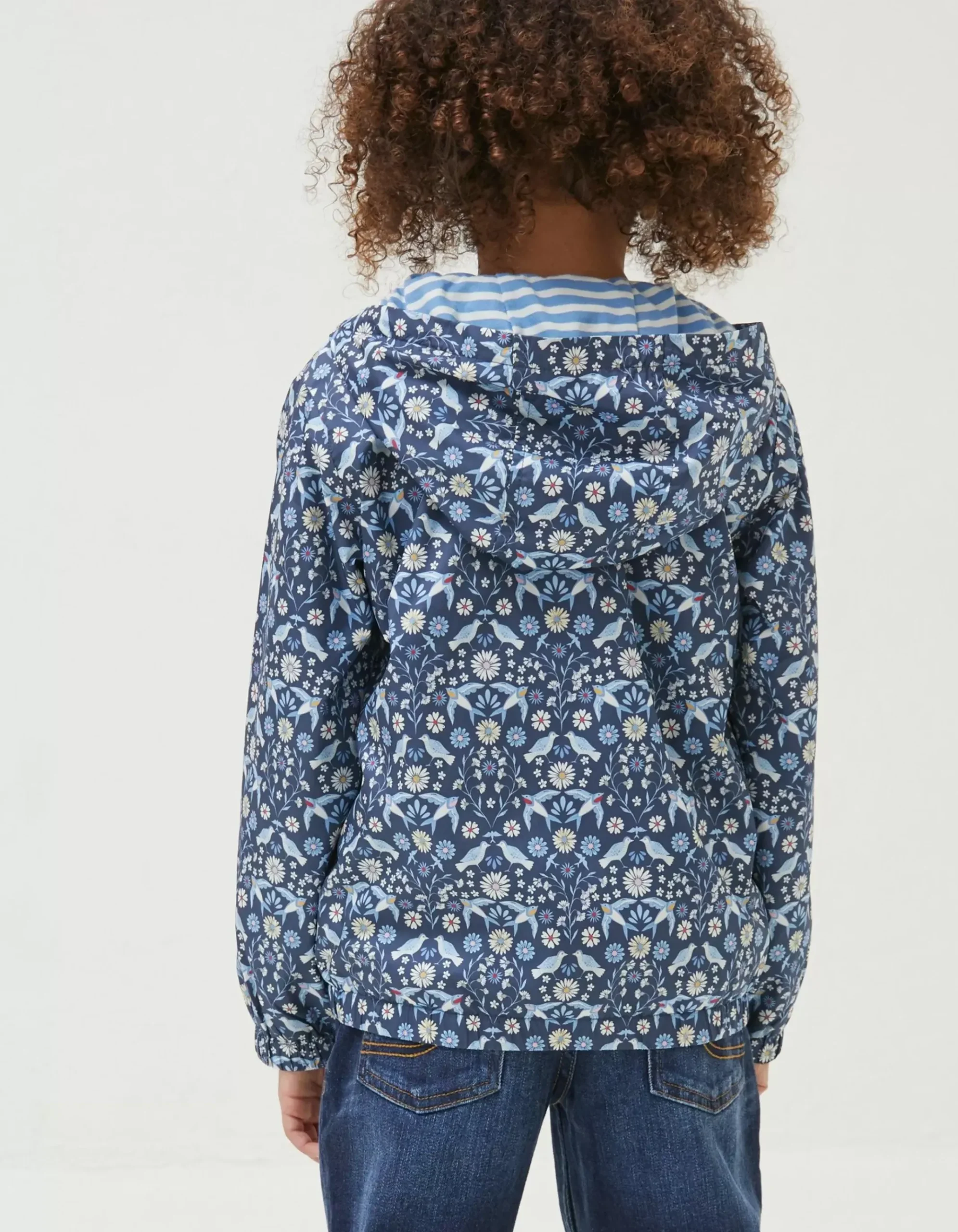 Bird Tile Windbreaker Jacket