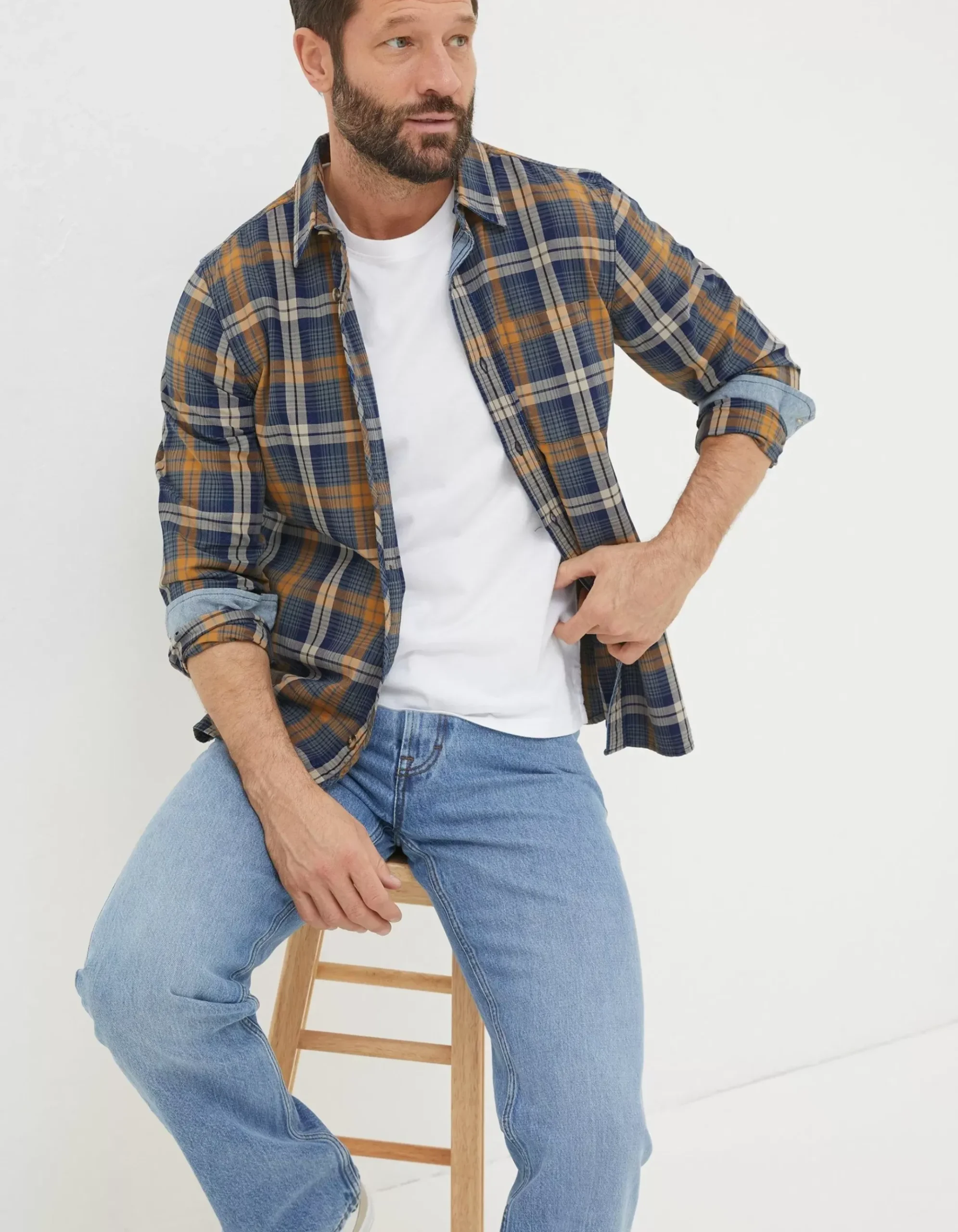 Bonby Indigo Check Shirt