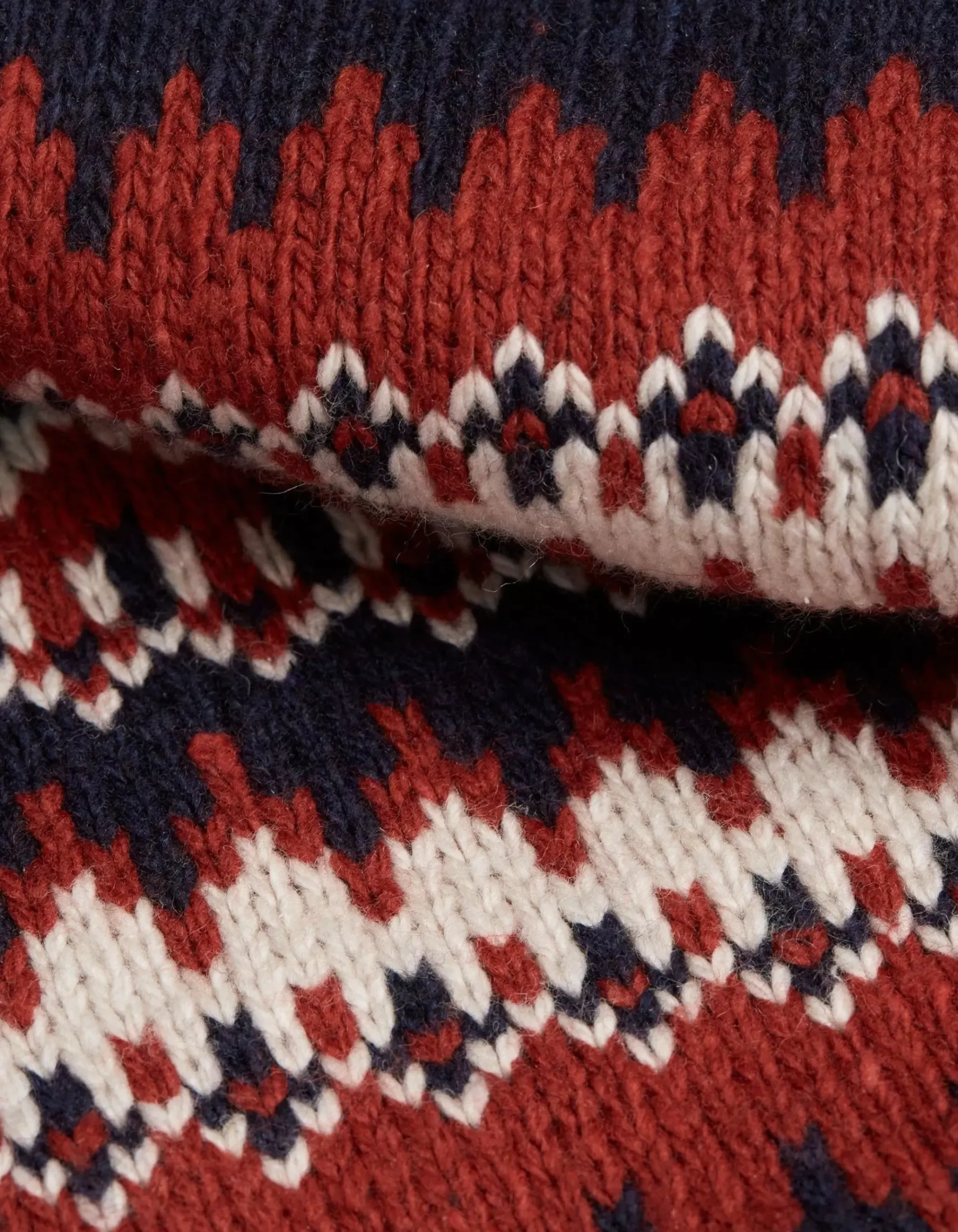 Borg Lined Fairisle Hoodie