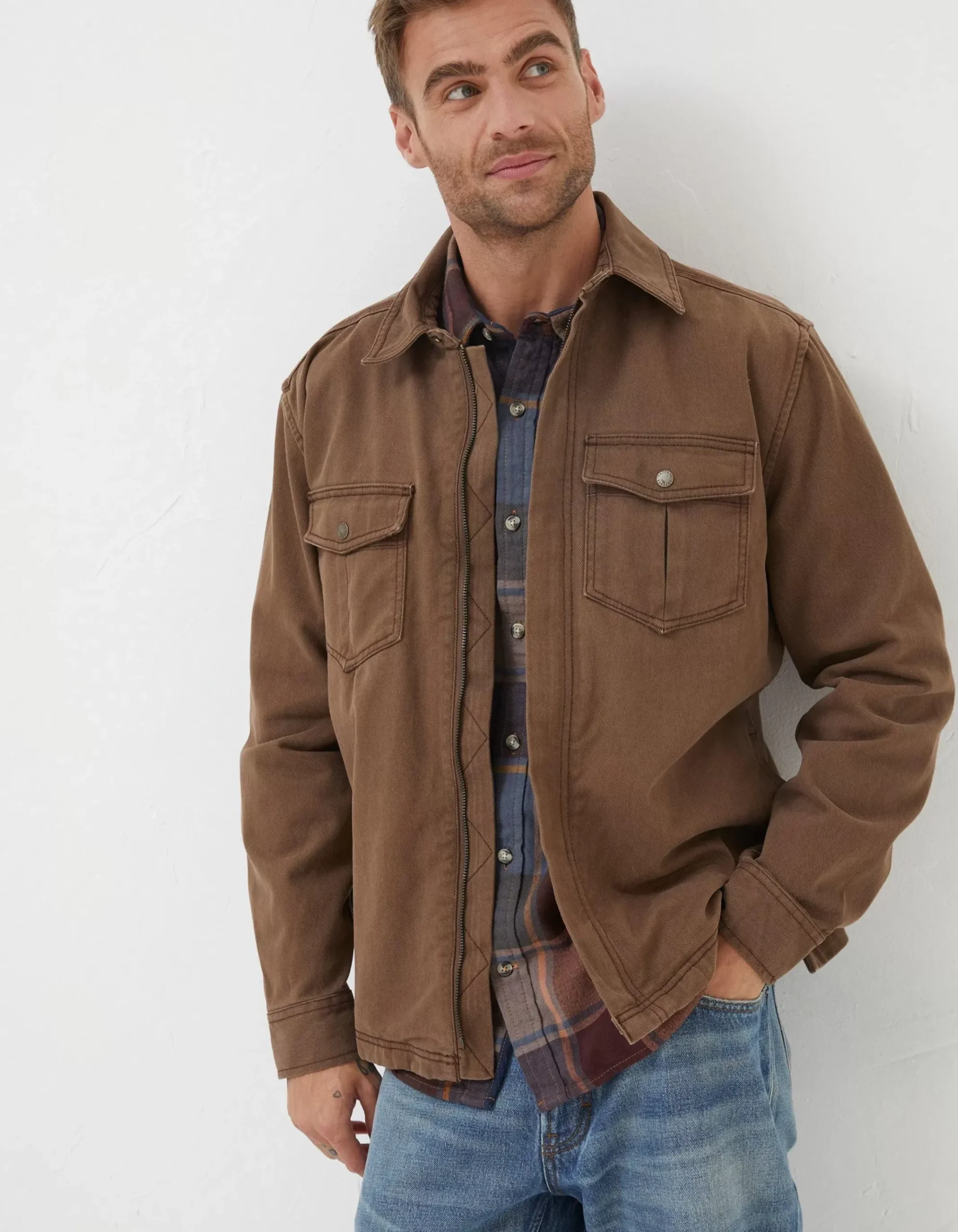 Bowd Zip Front Overshirt