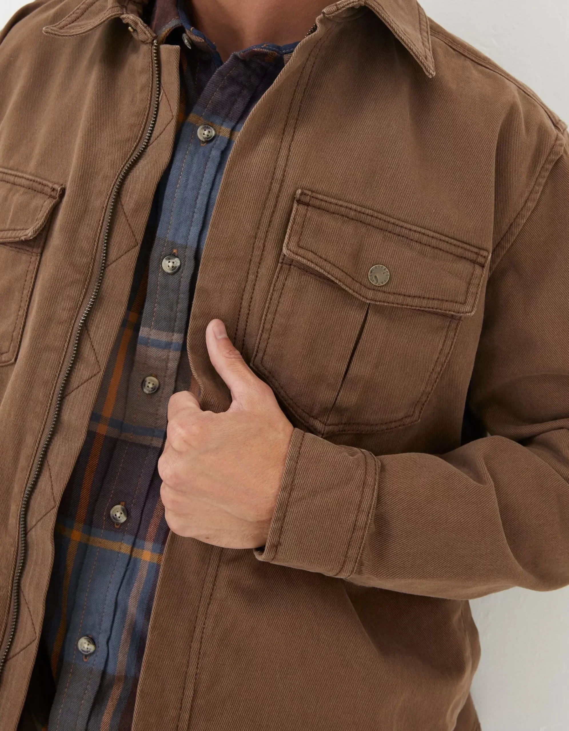 Bowd Zip Front Overshirt