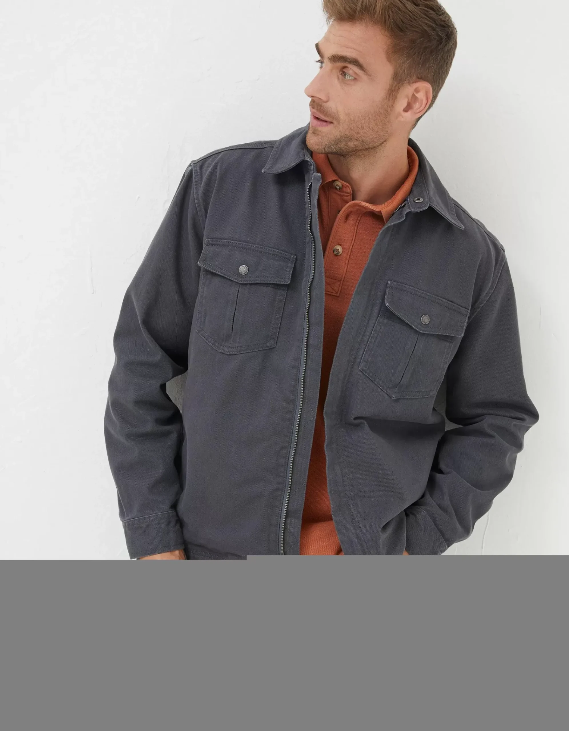 Bowd Zip Front Overshirt