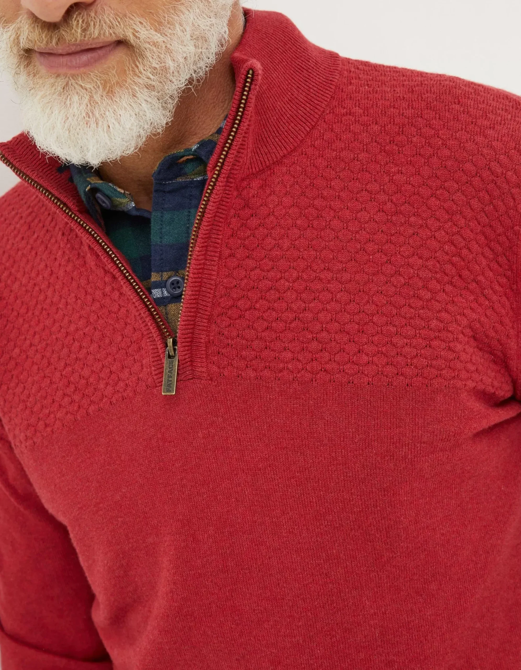 Braunton Textured Half Neck