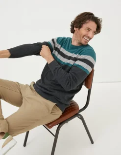 Braunton Yoke Stripe Jumper
