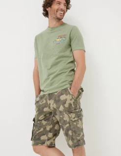 Breakyard Camo Cargo Shorts