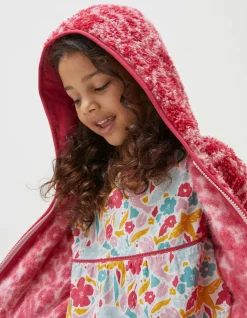 Bright Blooms Zip Through Fleece