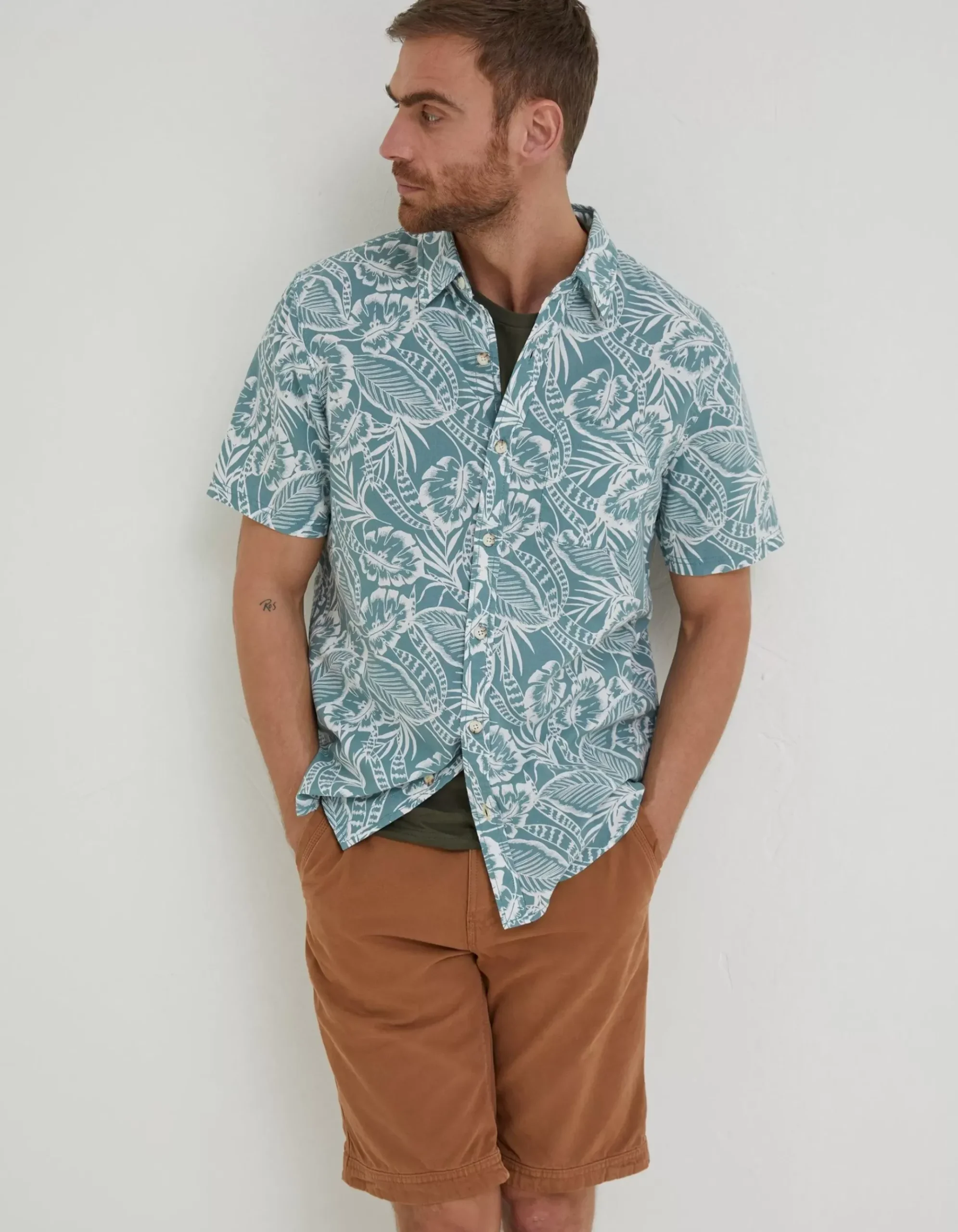 Bugle Palm Print Shirt