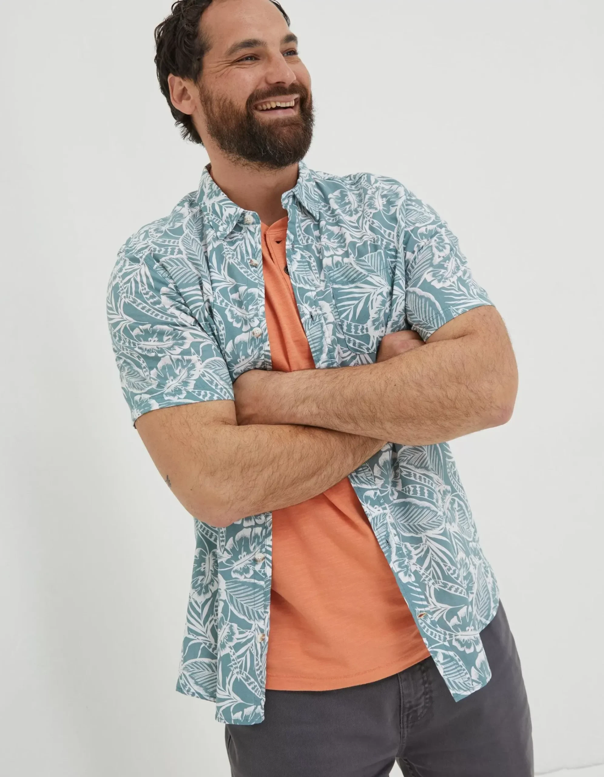 Bugle Palm Print Shirt