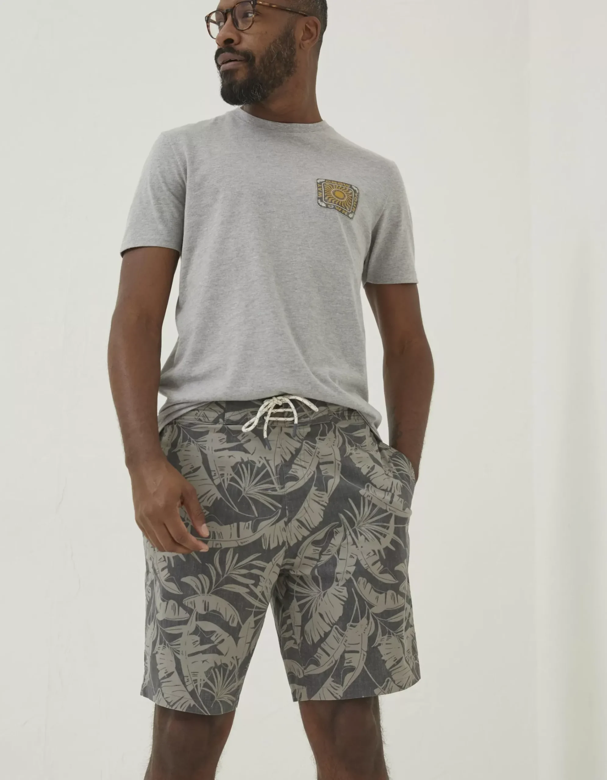 Camber Leaf Print Swim Shorts