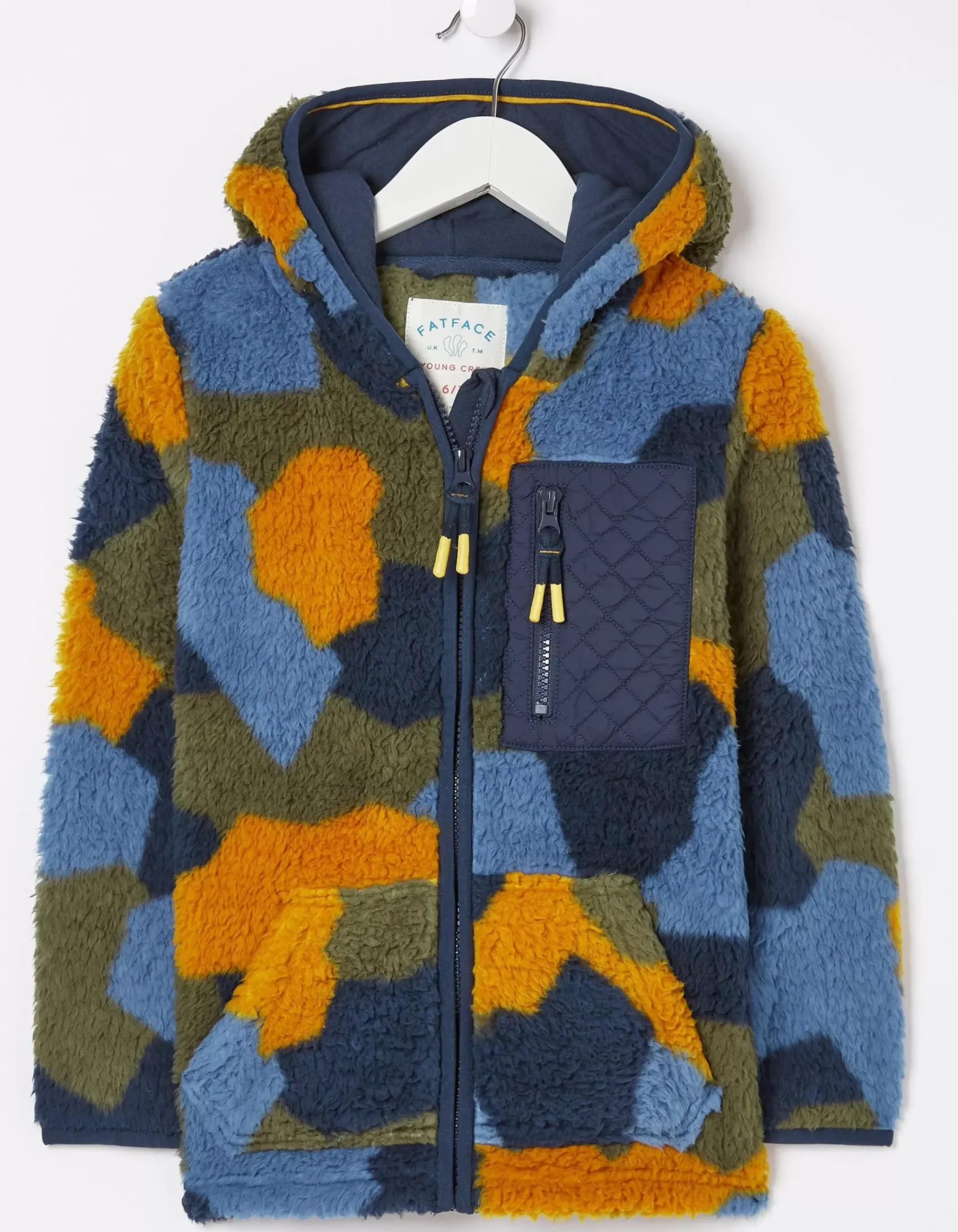 Camo Fleece Zip Up Hoodie