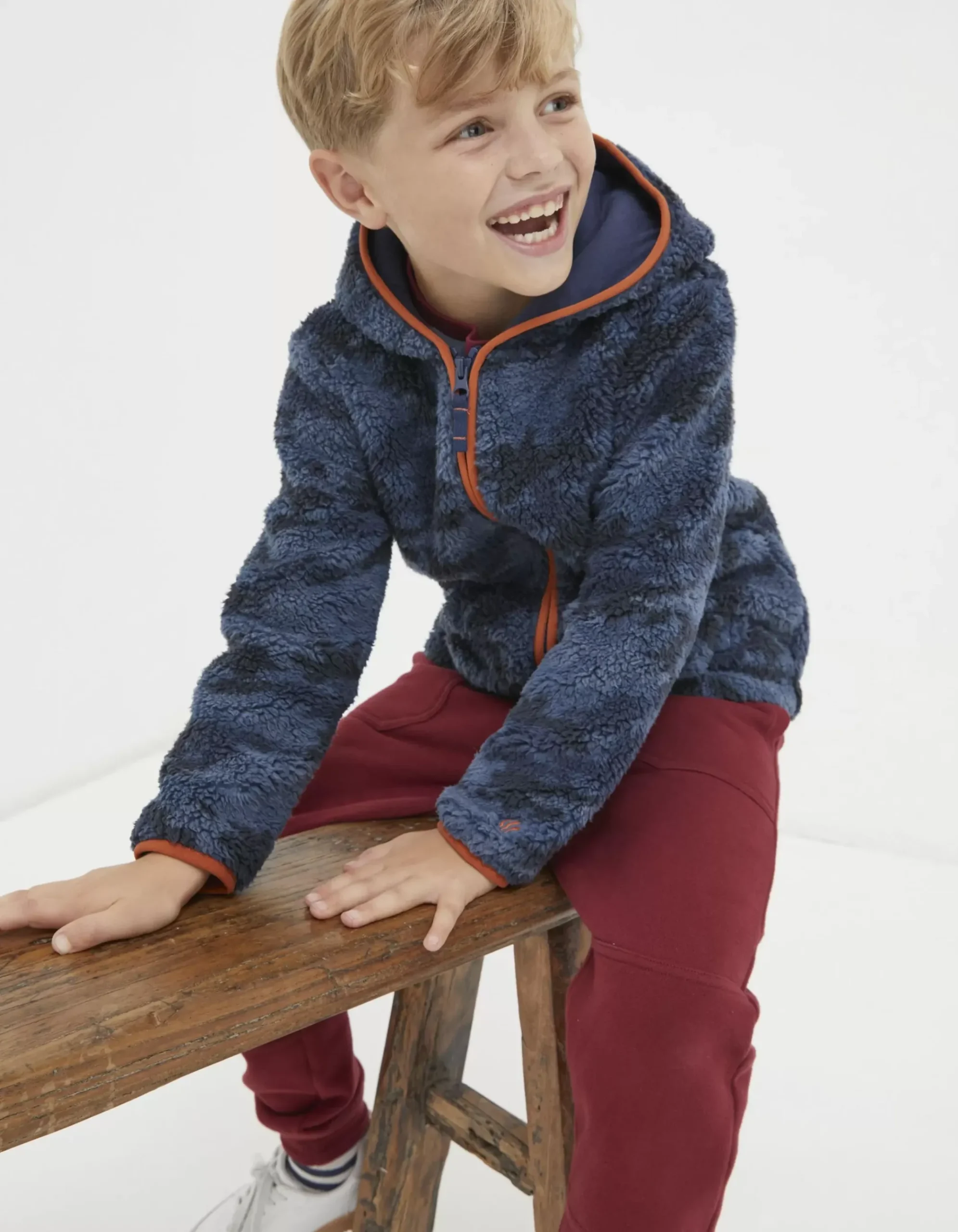 Camo Fleece Zip Up Hoodie