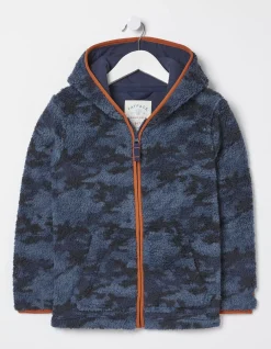 Camo Fleece Zip Up Hoodie