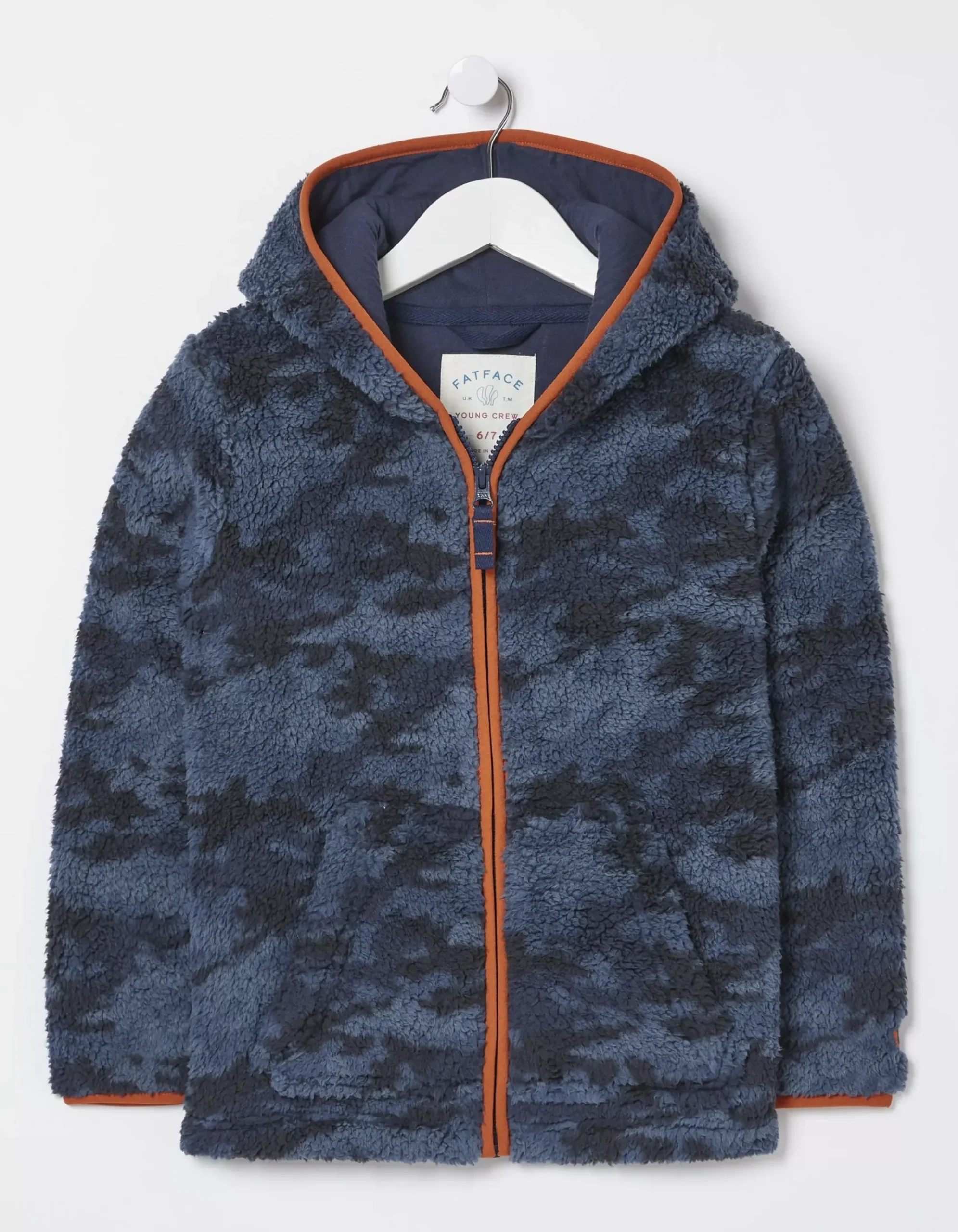 Camo Fleece Zip Up Hoodie