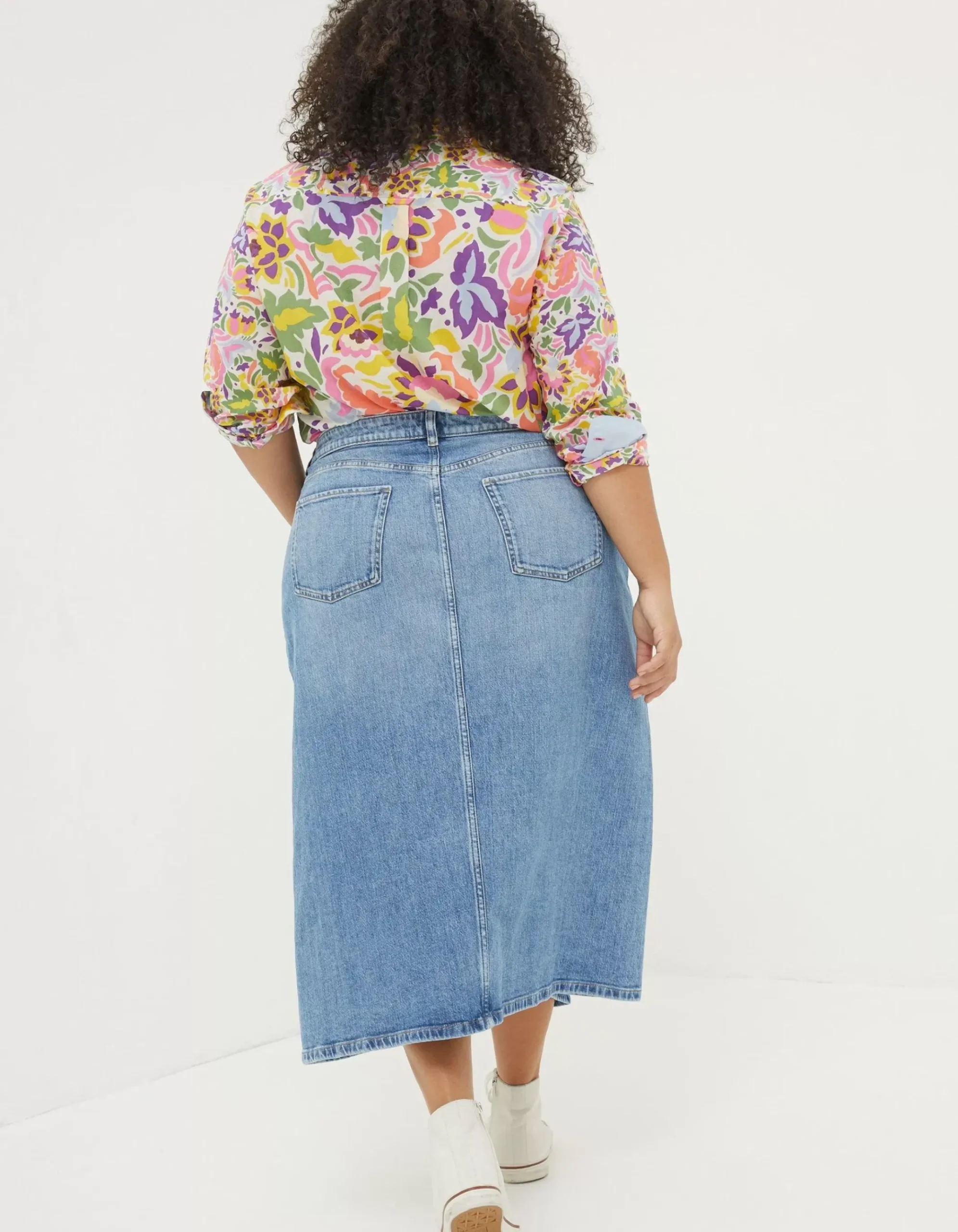 Carla Denim Midi Skirt
