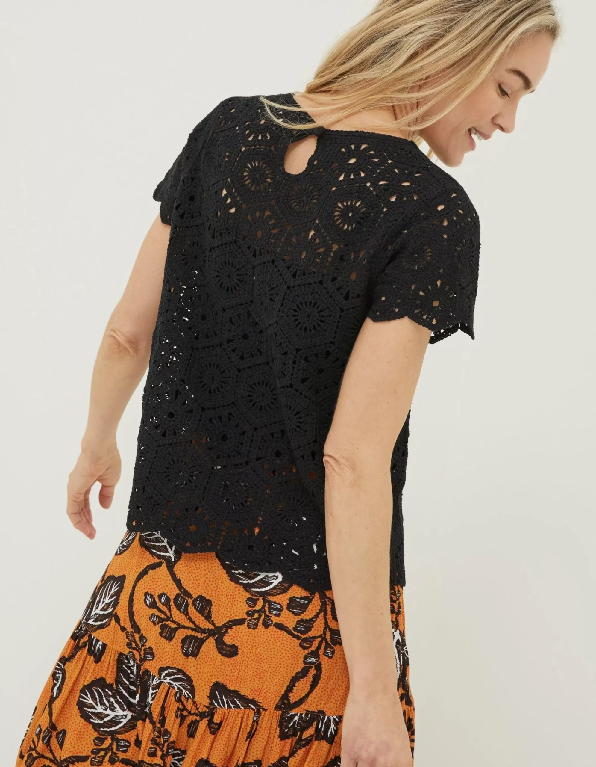 Carrie Crochet Top