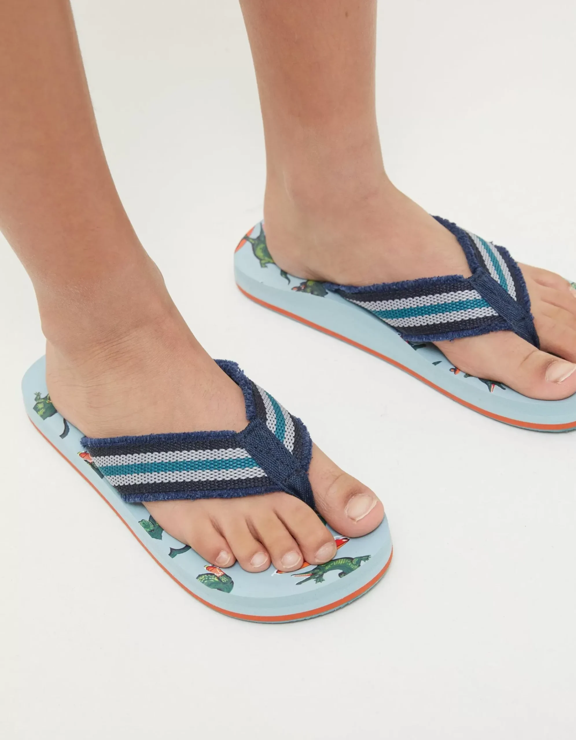 Carter Crocodile Flip Flops