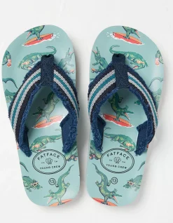 Carter Crocodile Flip Flops