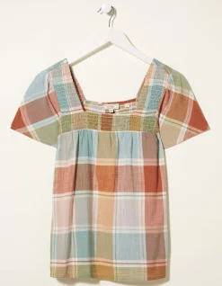 Catherine Check Blouse