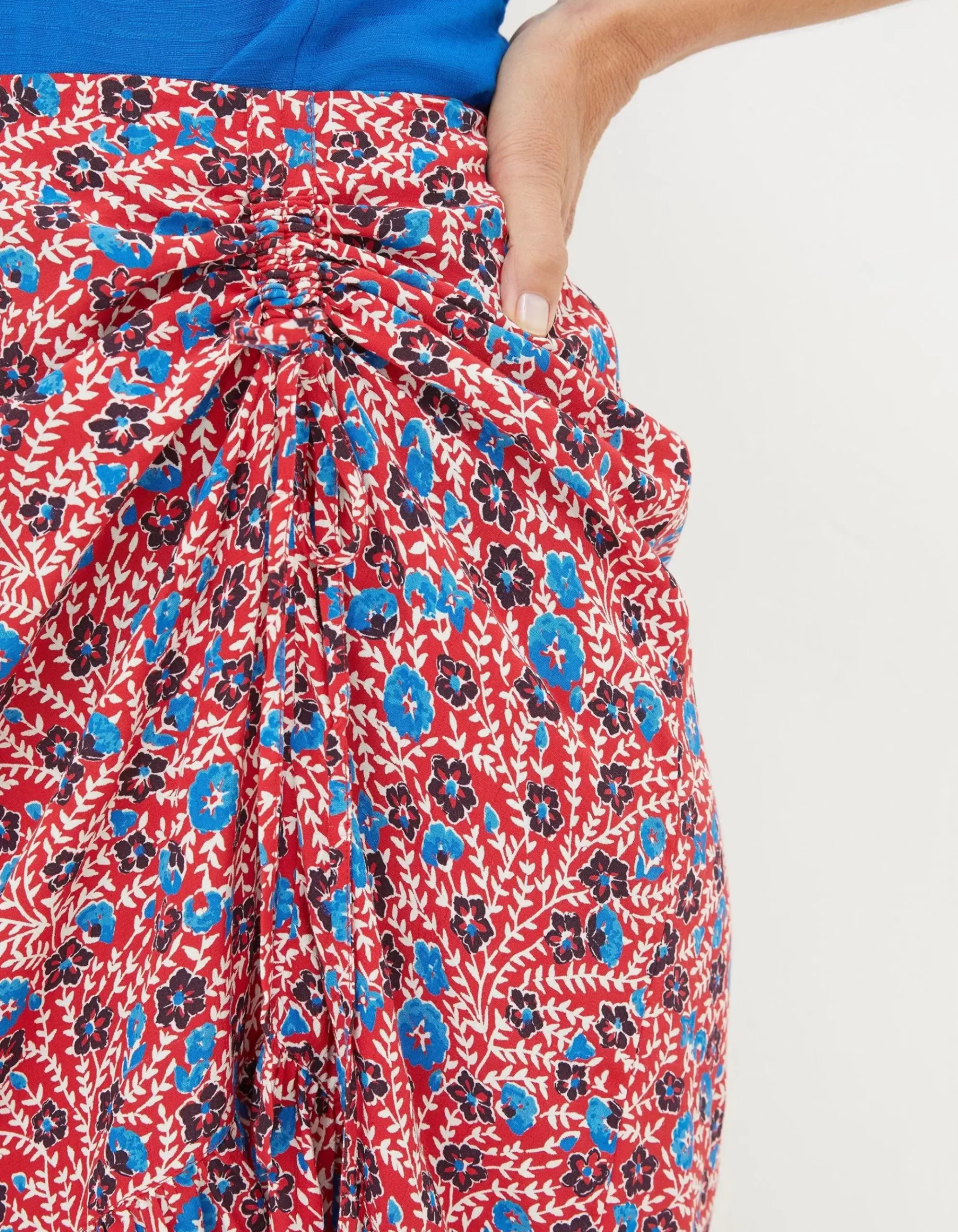Cece Woodblock Meadow Skirt