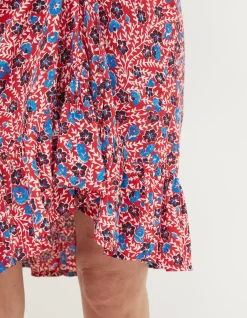 Cece Woodblock Meadow Skirt