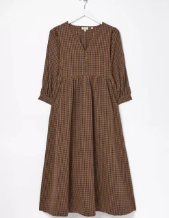 Ceil Gingham Midi Dress