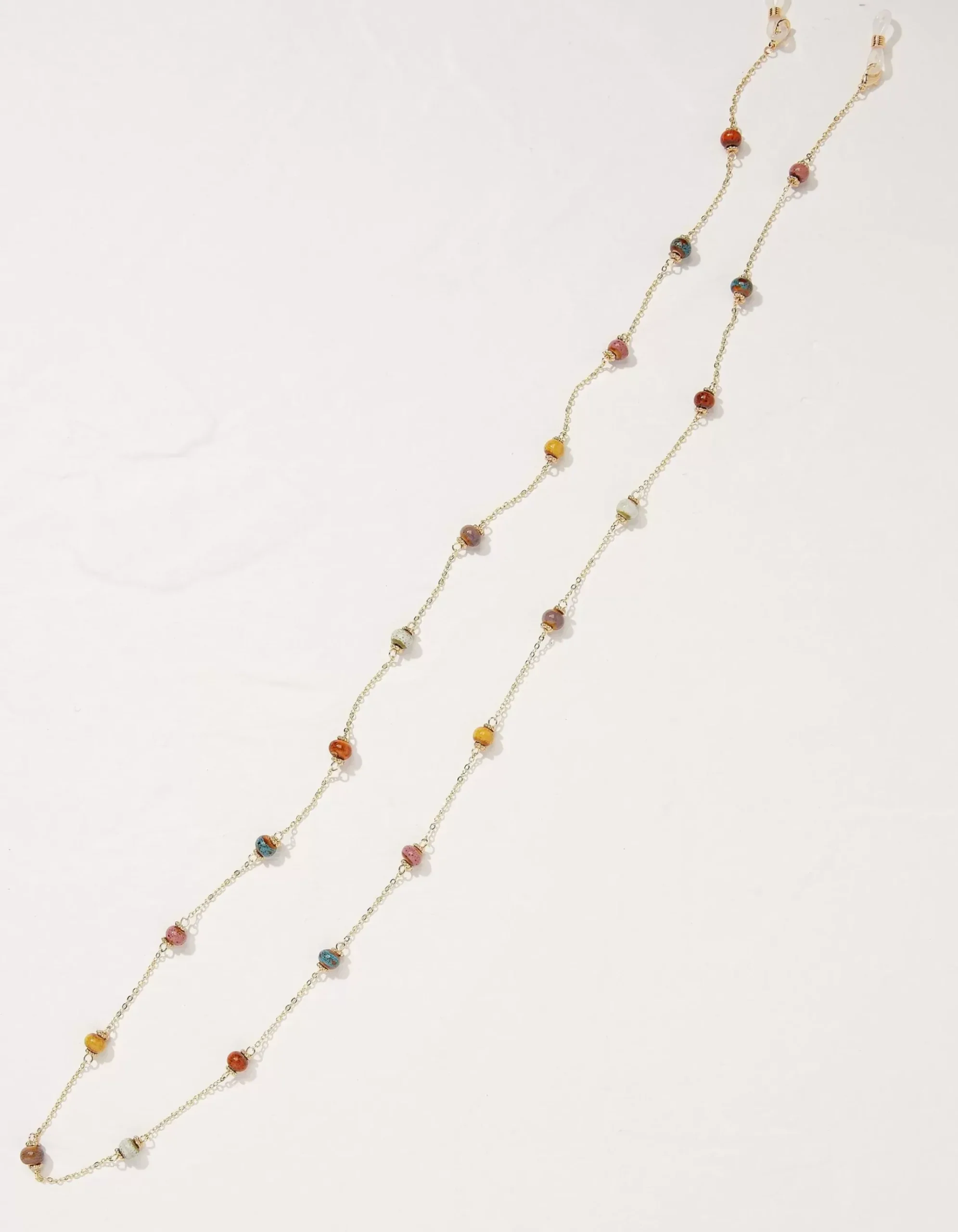 Ceramic Bead Glasses Chain