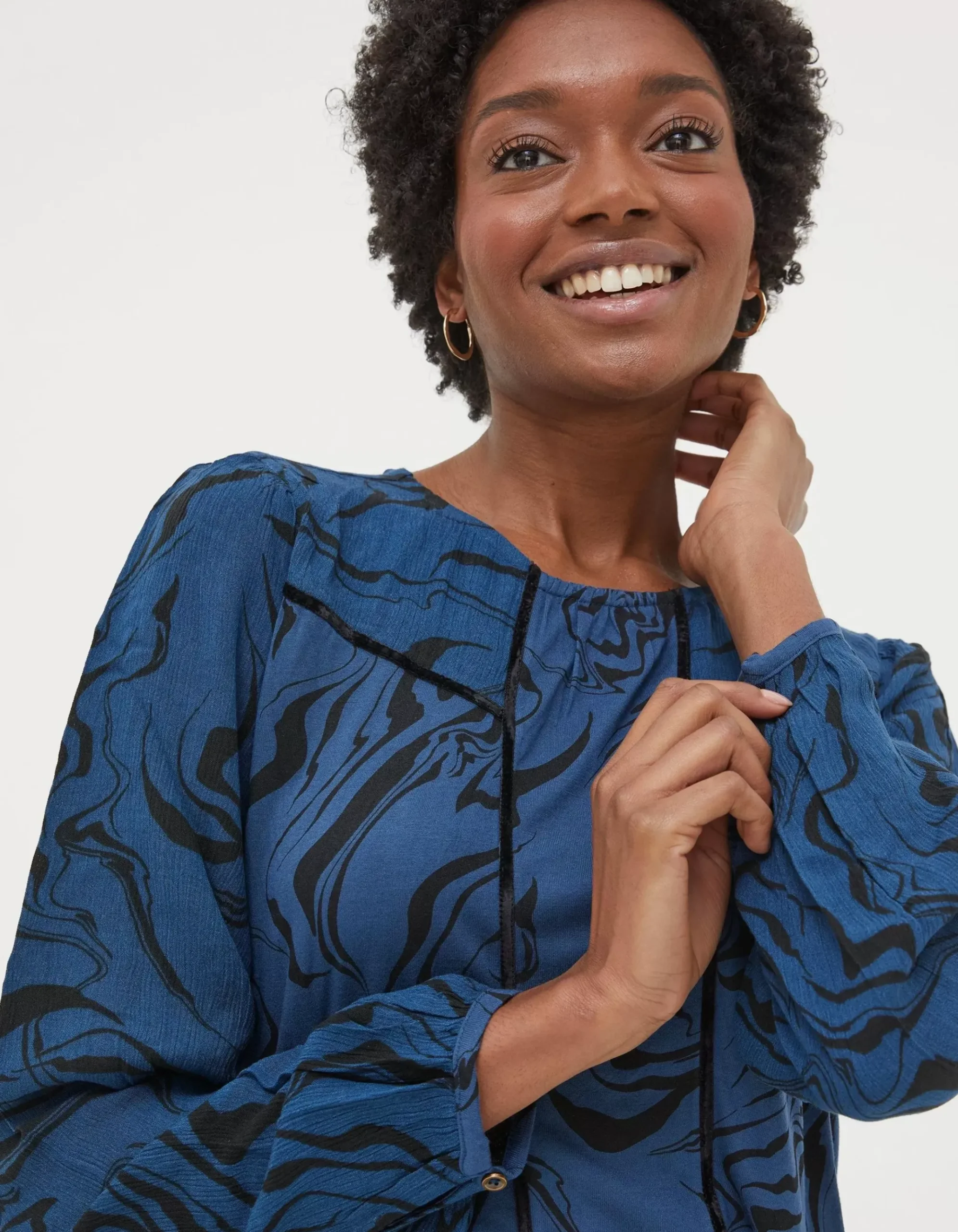 Charlee Marble Print Top