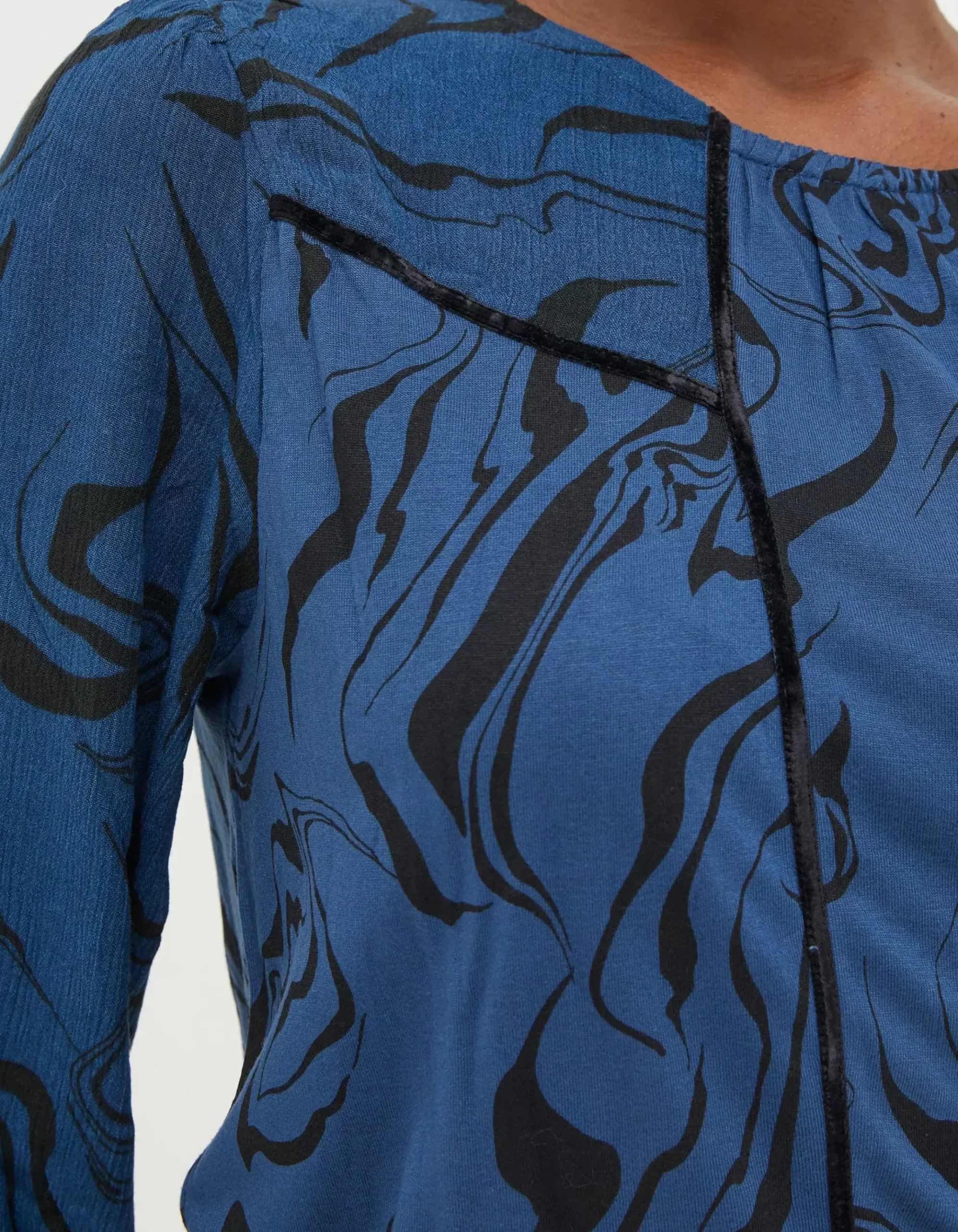 Charlee Marble Print Top
