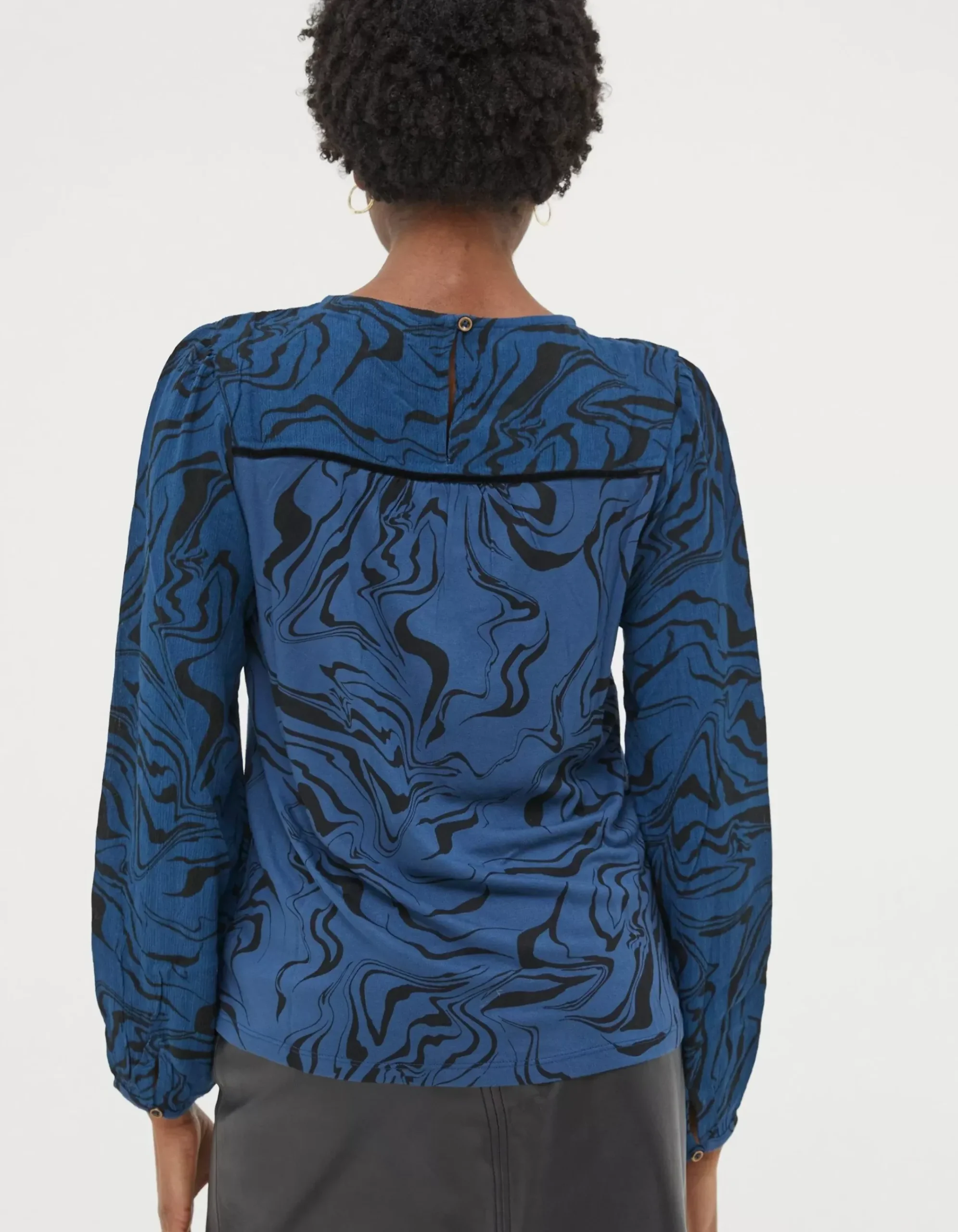 Charlee Marble Print Top