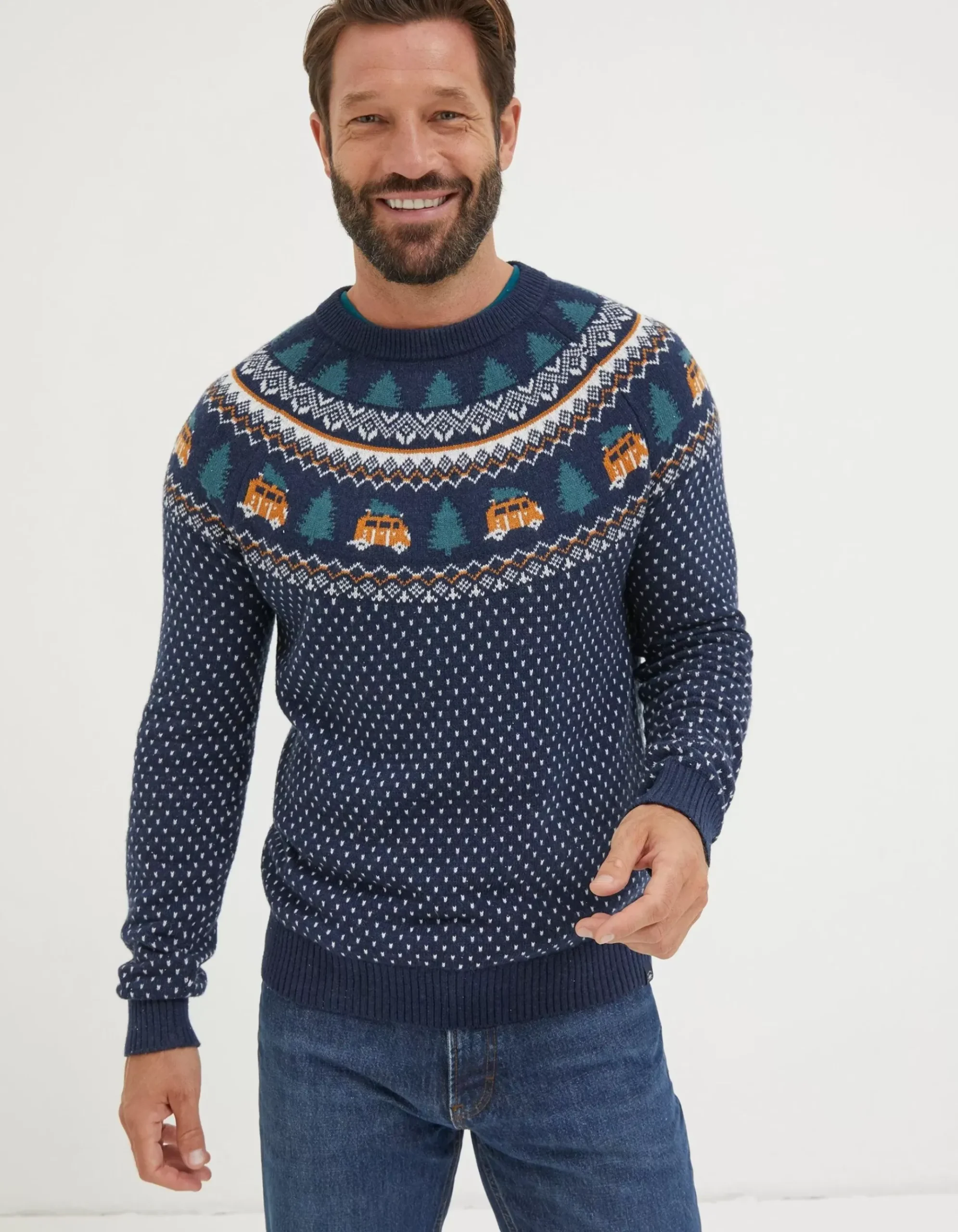 Christmas Campervan Fairisle Jumper