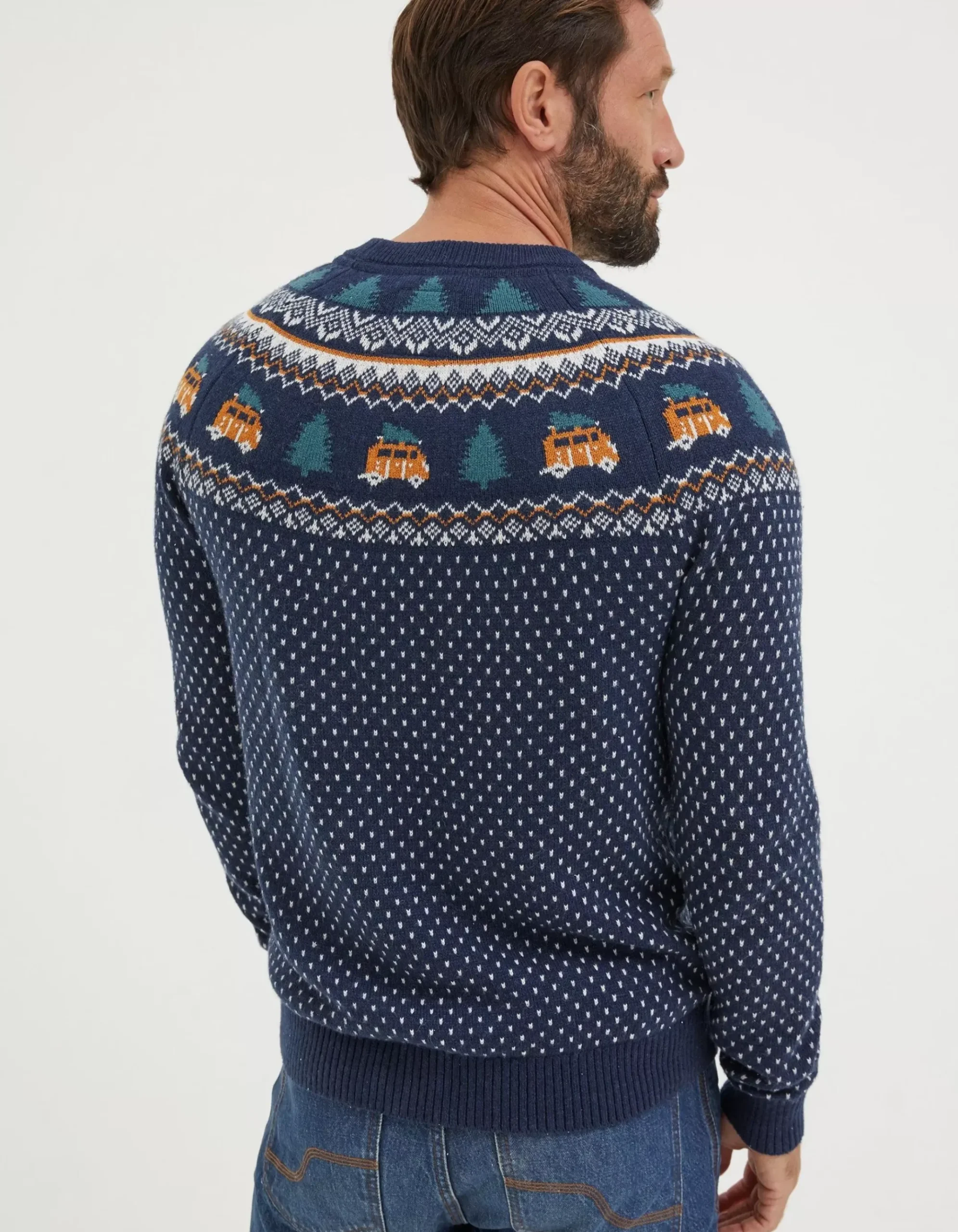 Christmas Campervan Fairisle Jumper