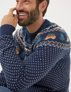 Christmas Campervan Fairisle Jumper