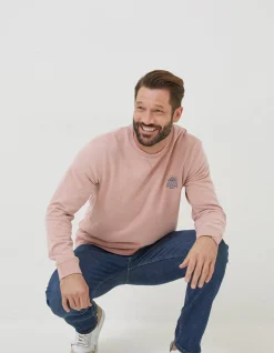 Circle Print Crew Sweatshirt
