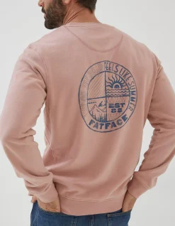 Circle Print Crew Sweatshirt