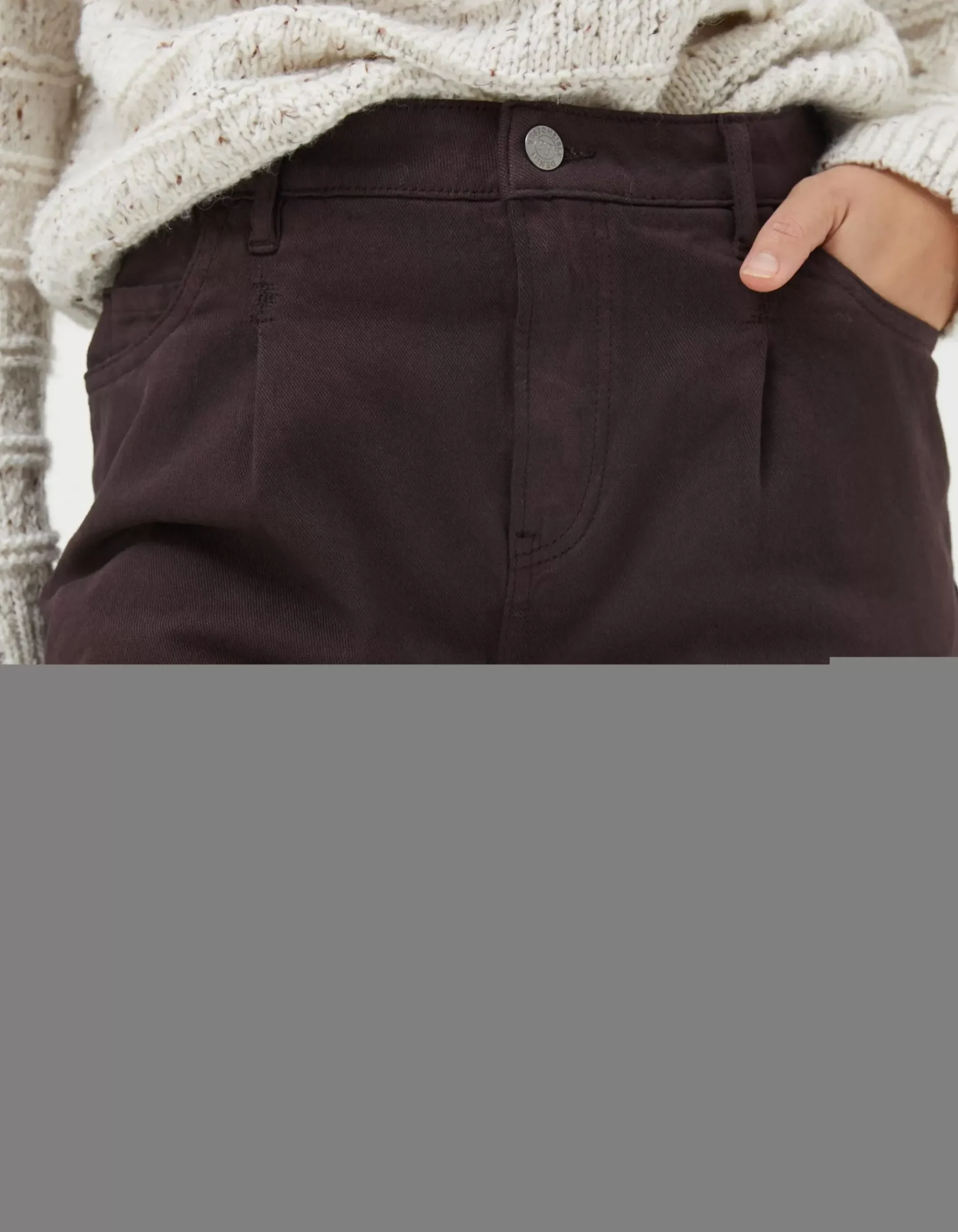 Cleo Canvas Barrel Leg Chino