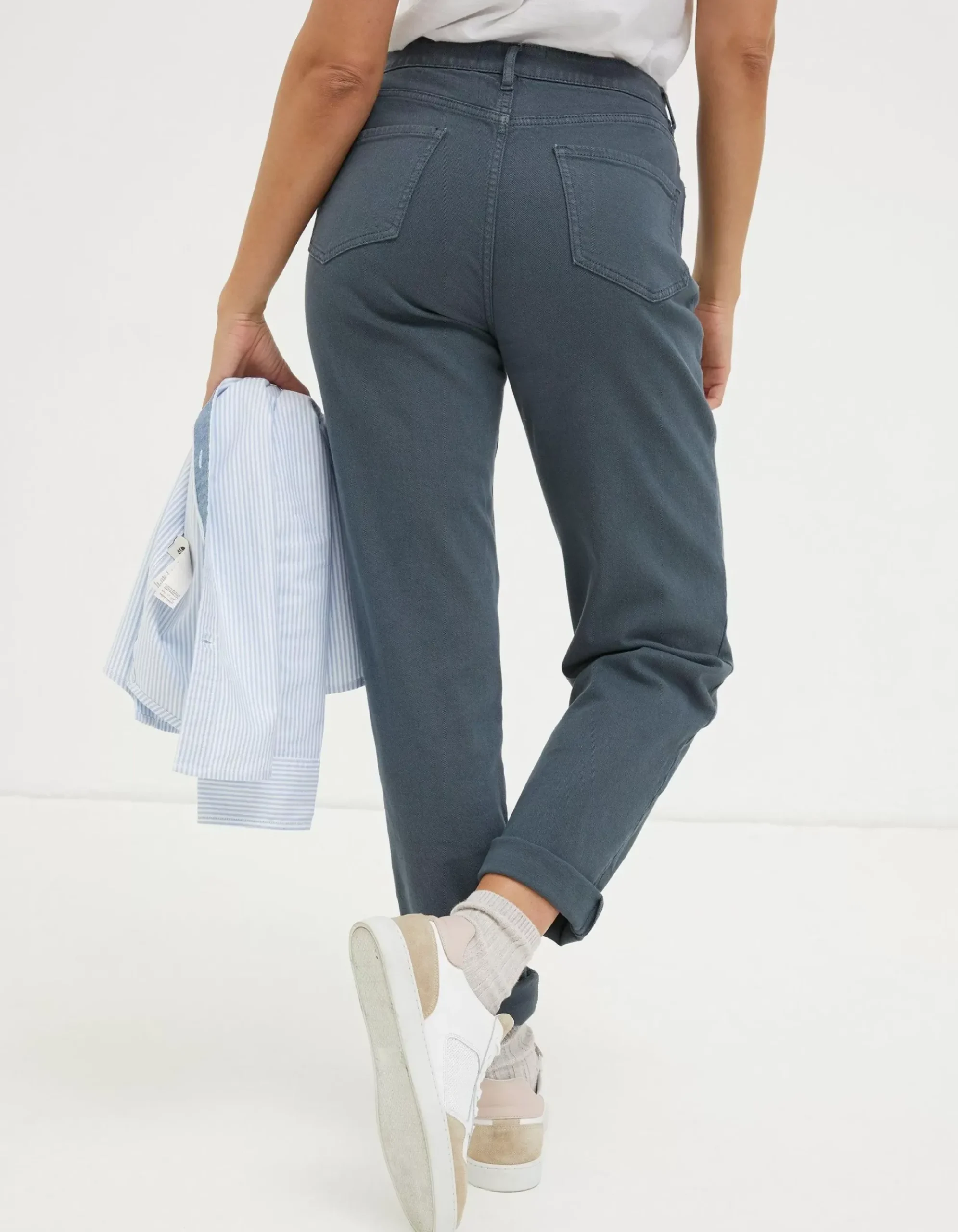 Cleo Canvas Barrel Leg Chino
