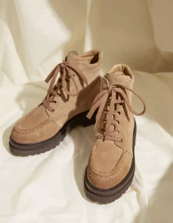 Clover Suede Apron Ankle Boot