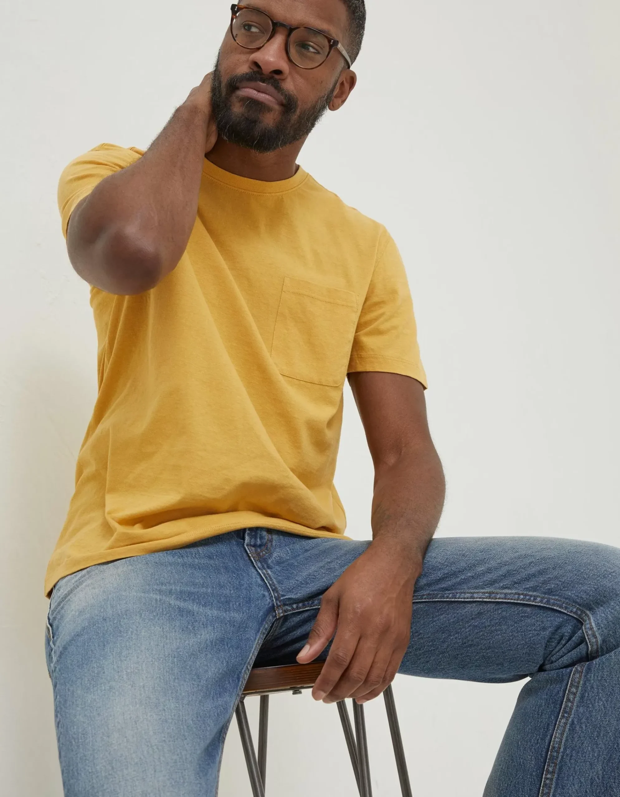 Cotton Linen Pocket T-Shirt