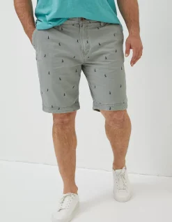 Cove Boat Embroidered Shorts