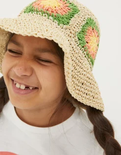 Crochet Straw Hat