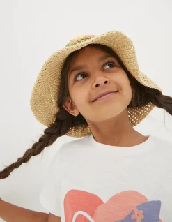 Crochet Straw Hat