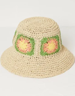 Crochet Straw Hat