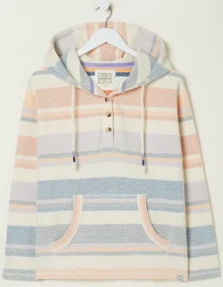 Daisy Textured Stripe Hoodie