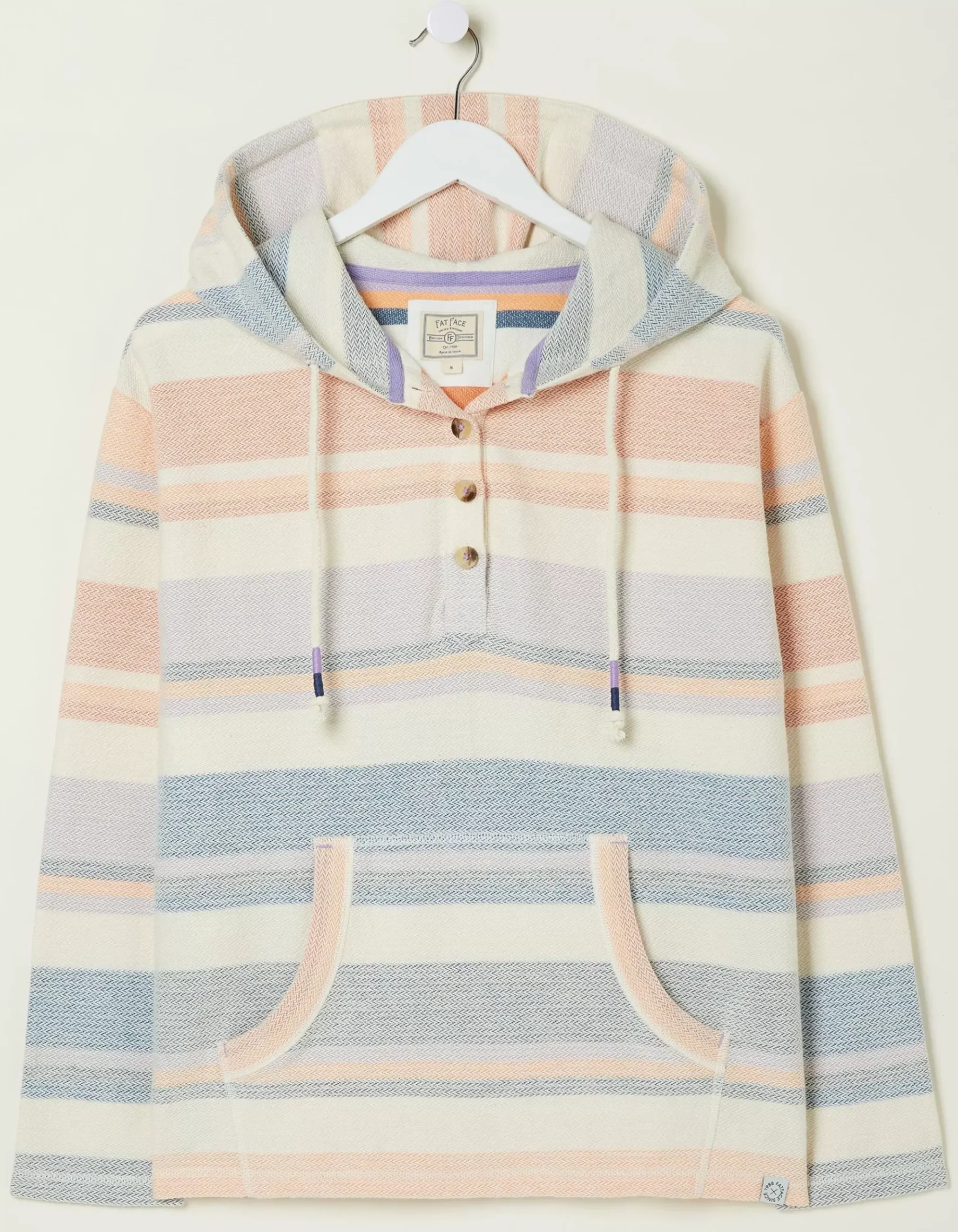 Daisy Textured Stripe Hoodie