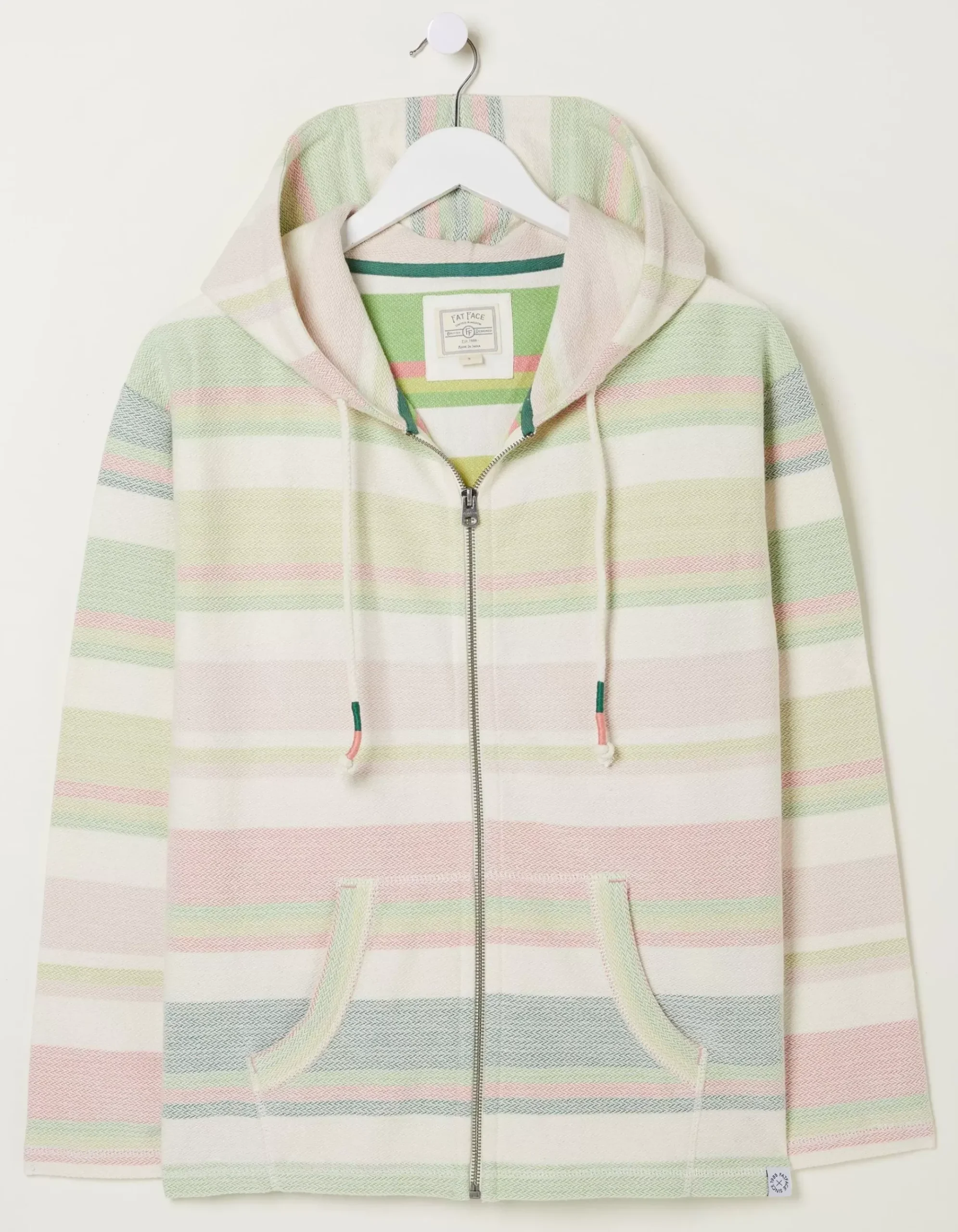 Daisy Textured Zip Up Hoodie