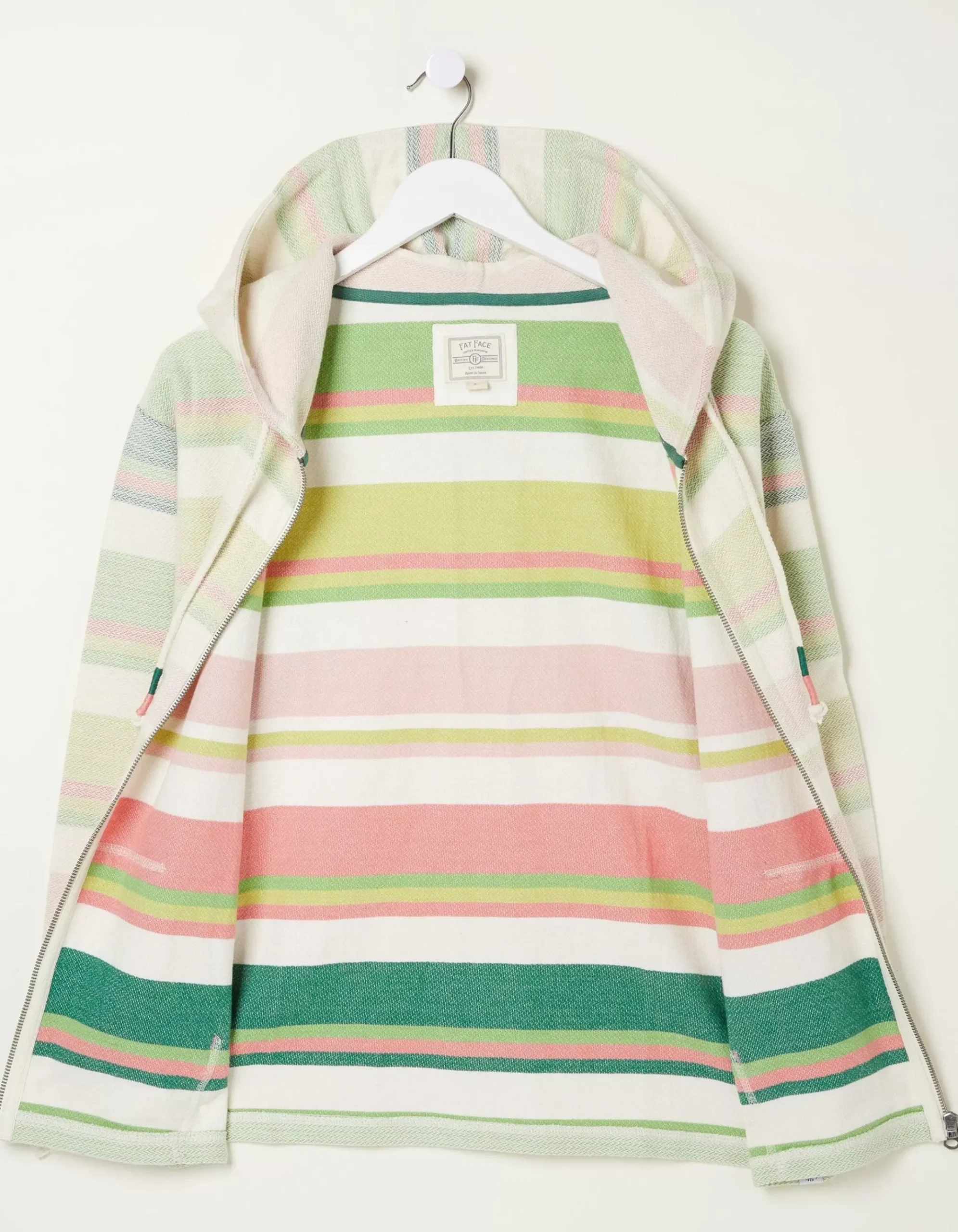 Daisy Textured Zip Up Hoodie