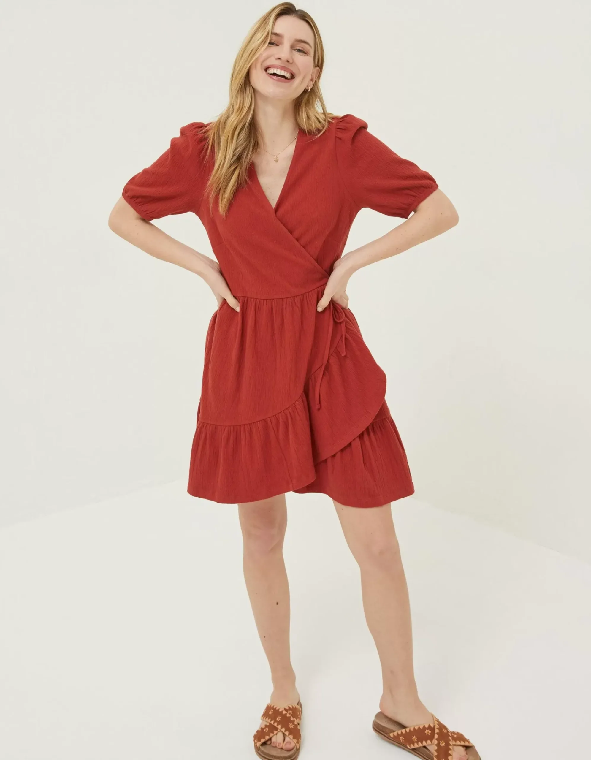 Danica Jersey Wrap Dress