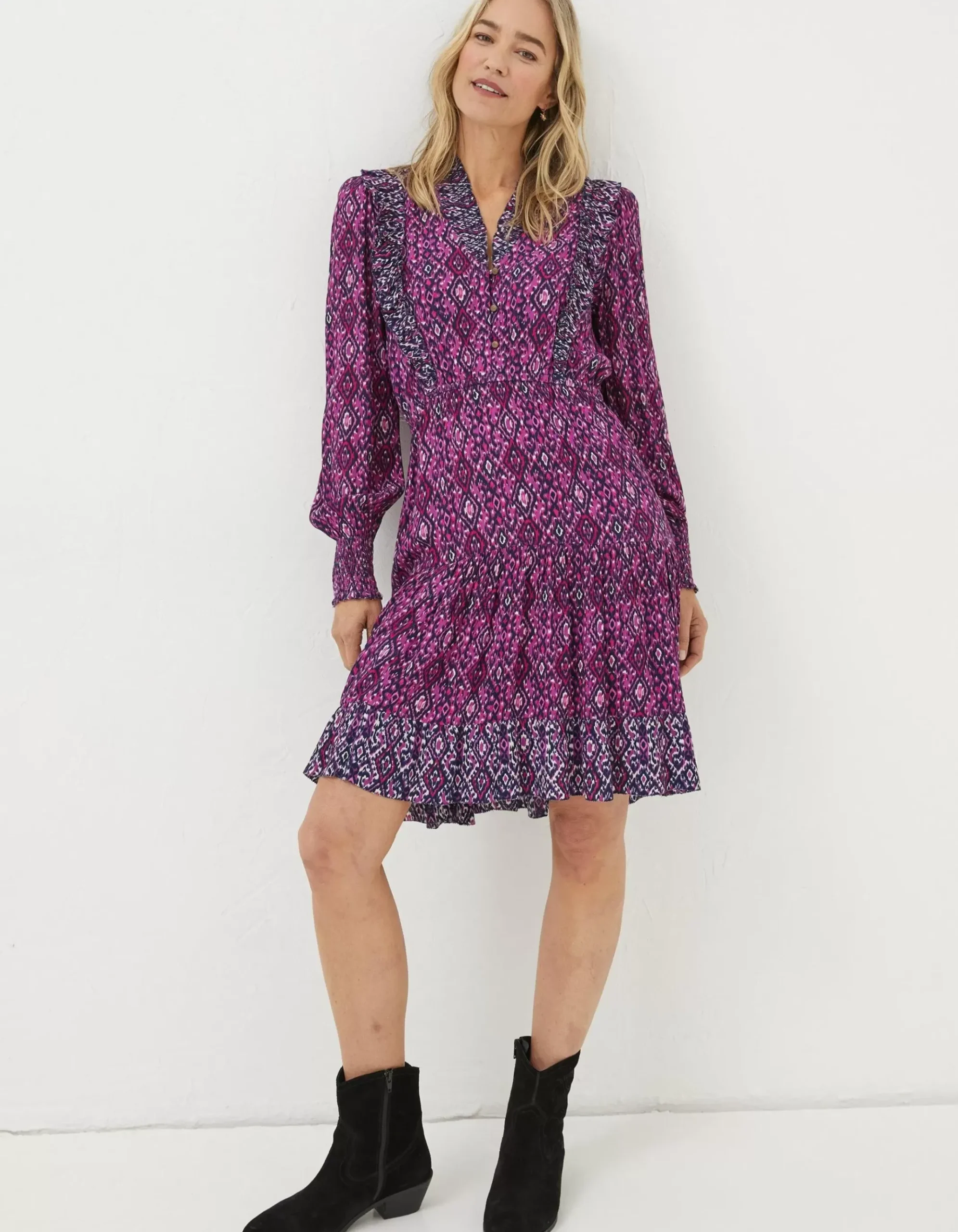 Darcey Ikat Geo Dress