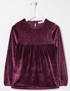 Darcey Velvet Smocked Top
