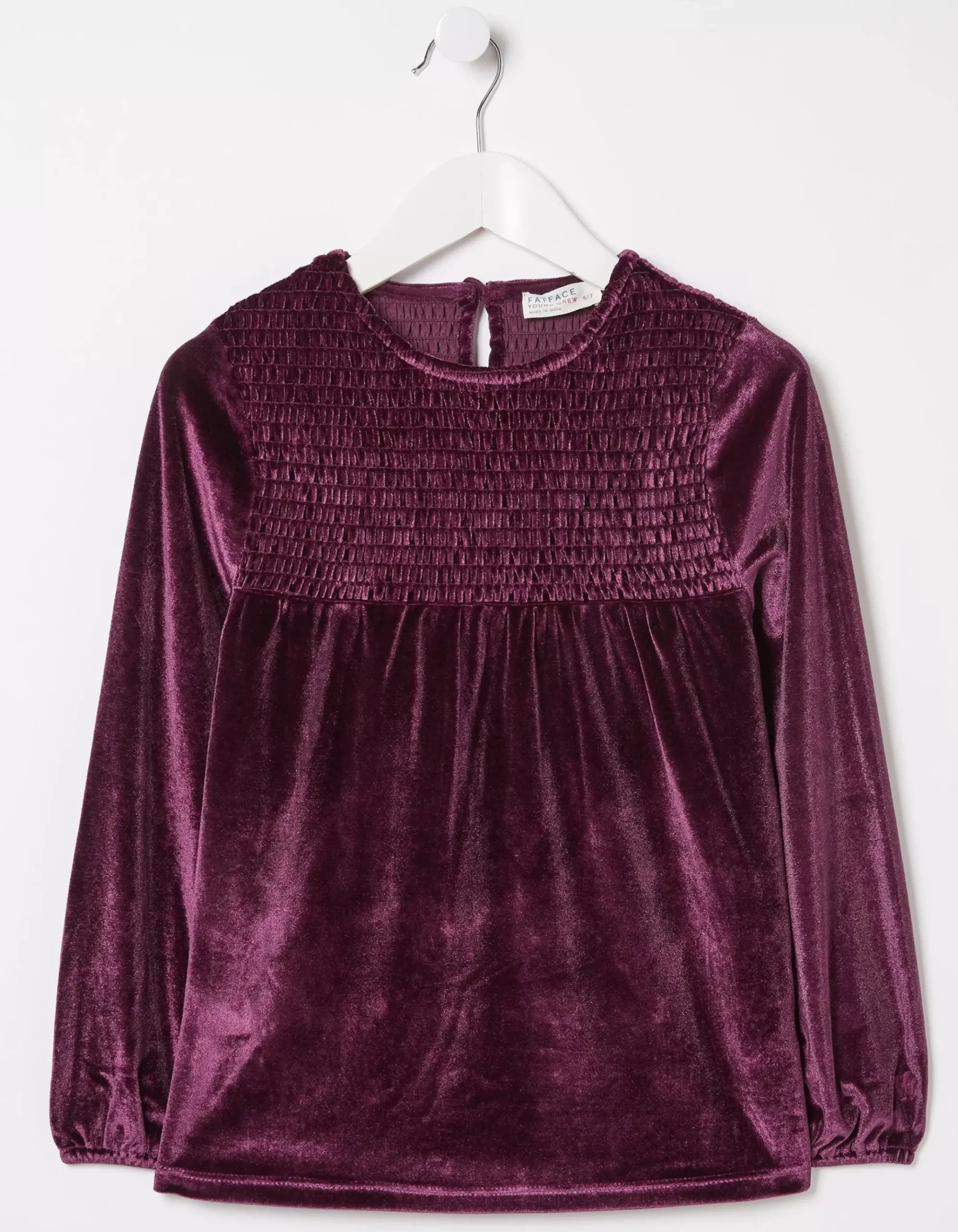 Darcey Velvet Smocked Top